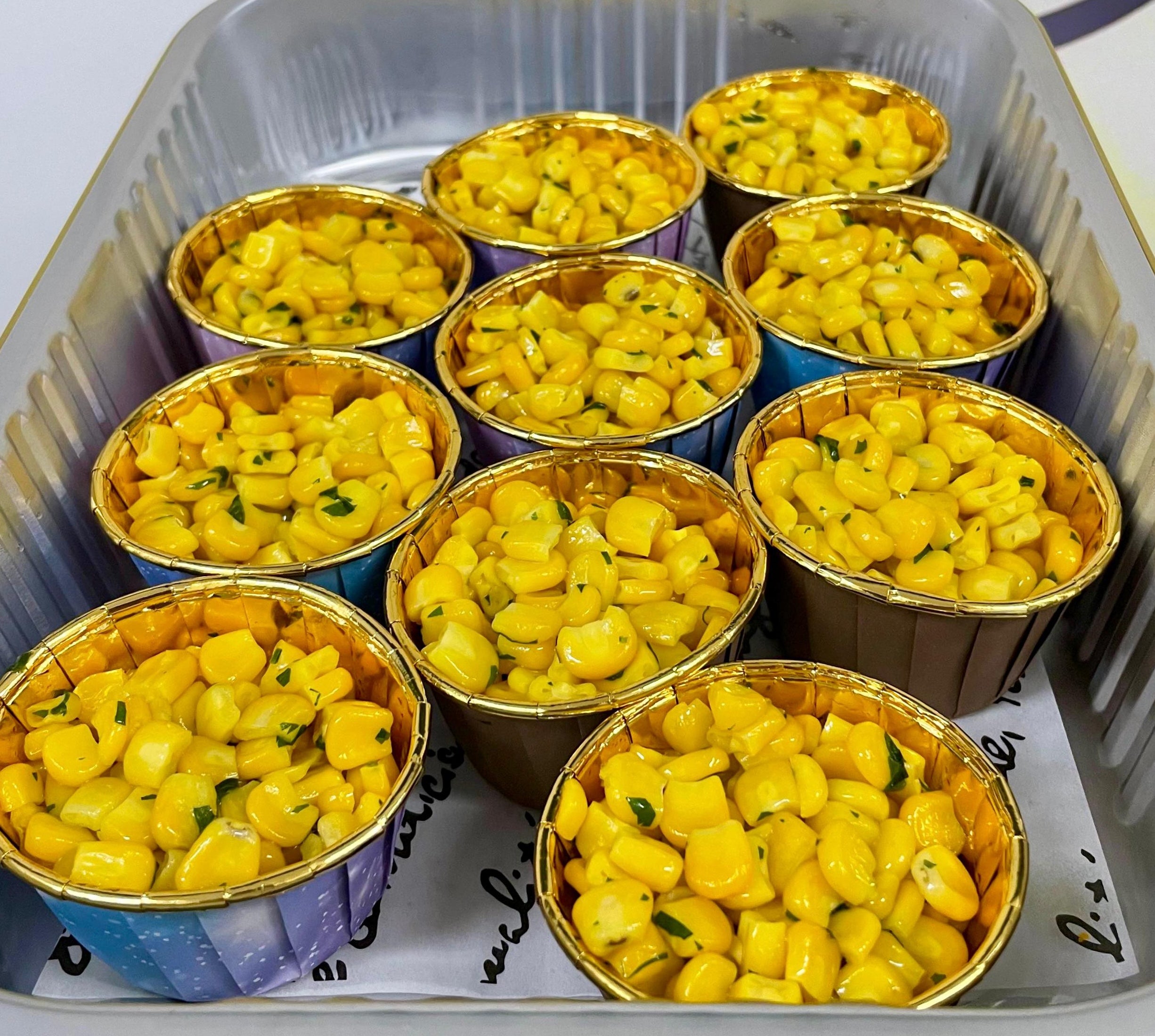 鮮牛油炒粟米粒杯