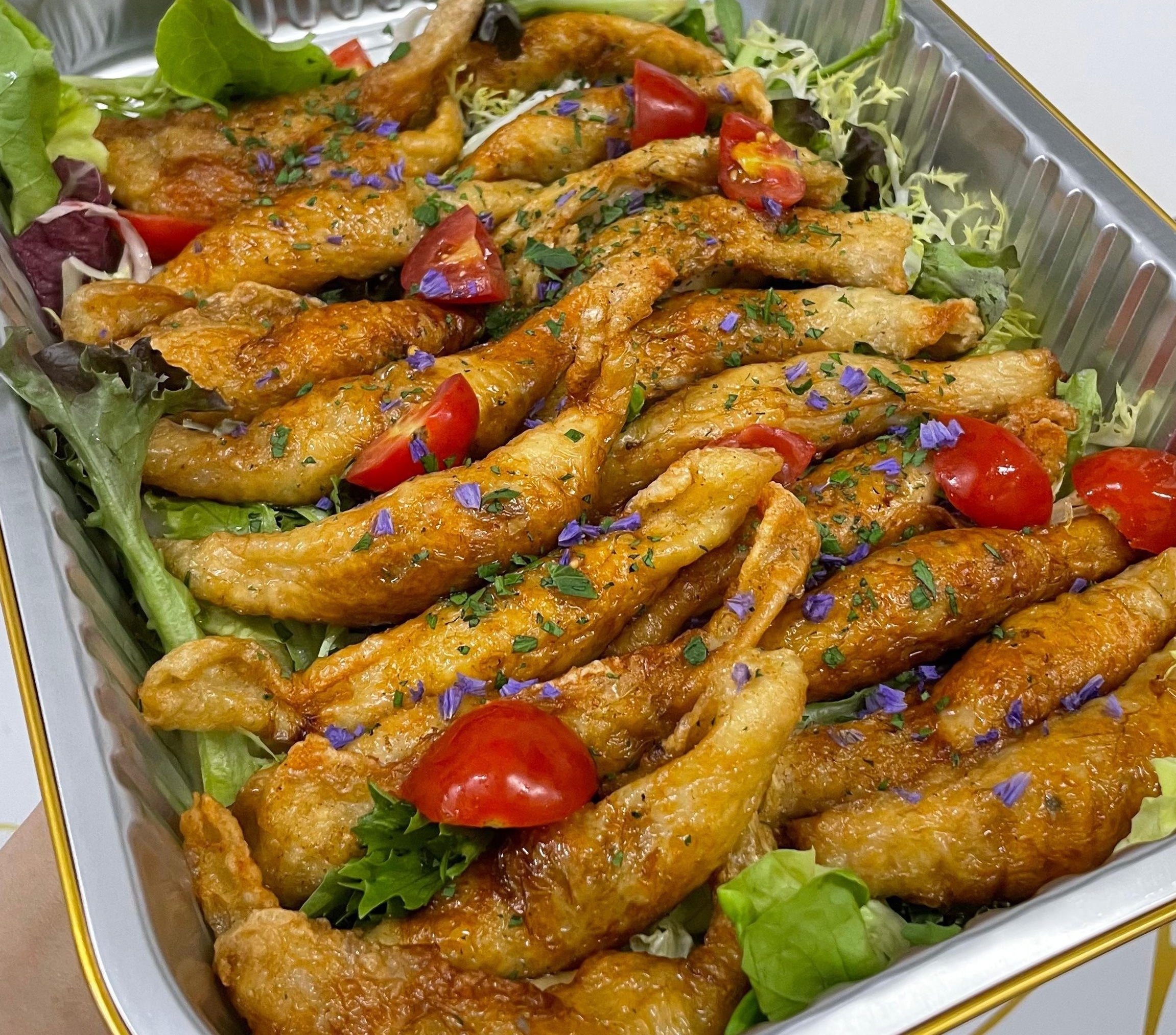 炸雞皮餃子