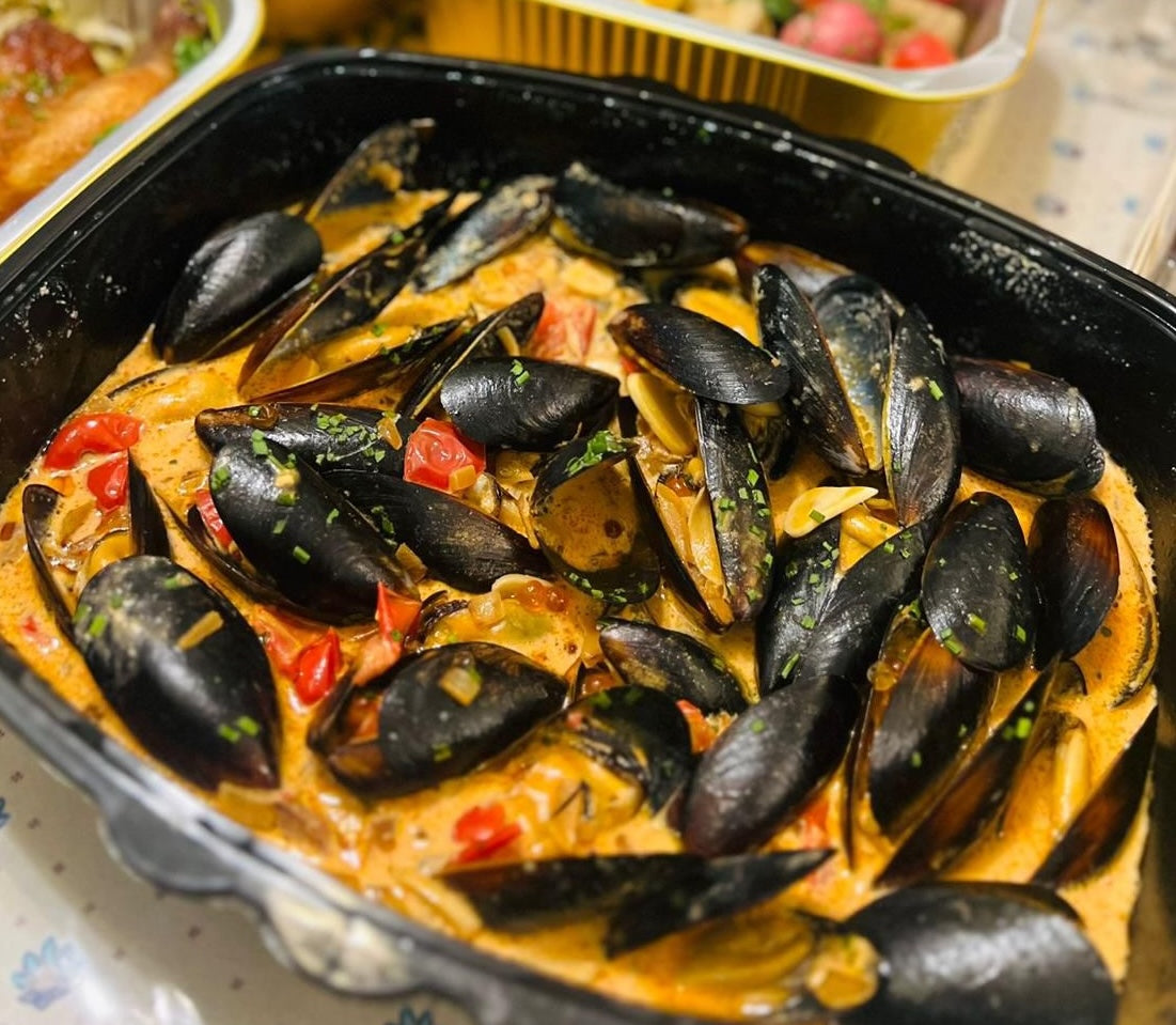 香蒜白酒忌廉青口