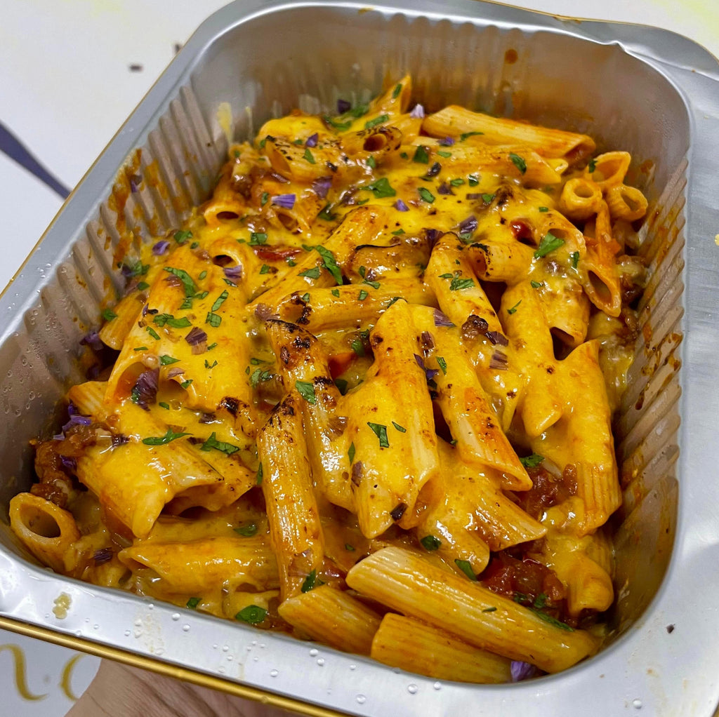 芝士和牛肉醬長通粉