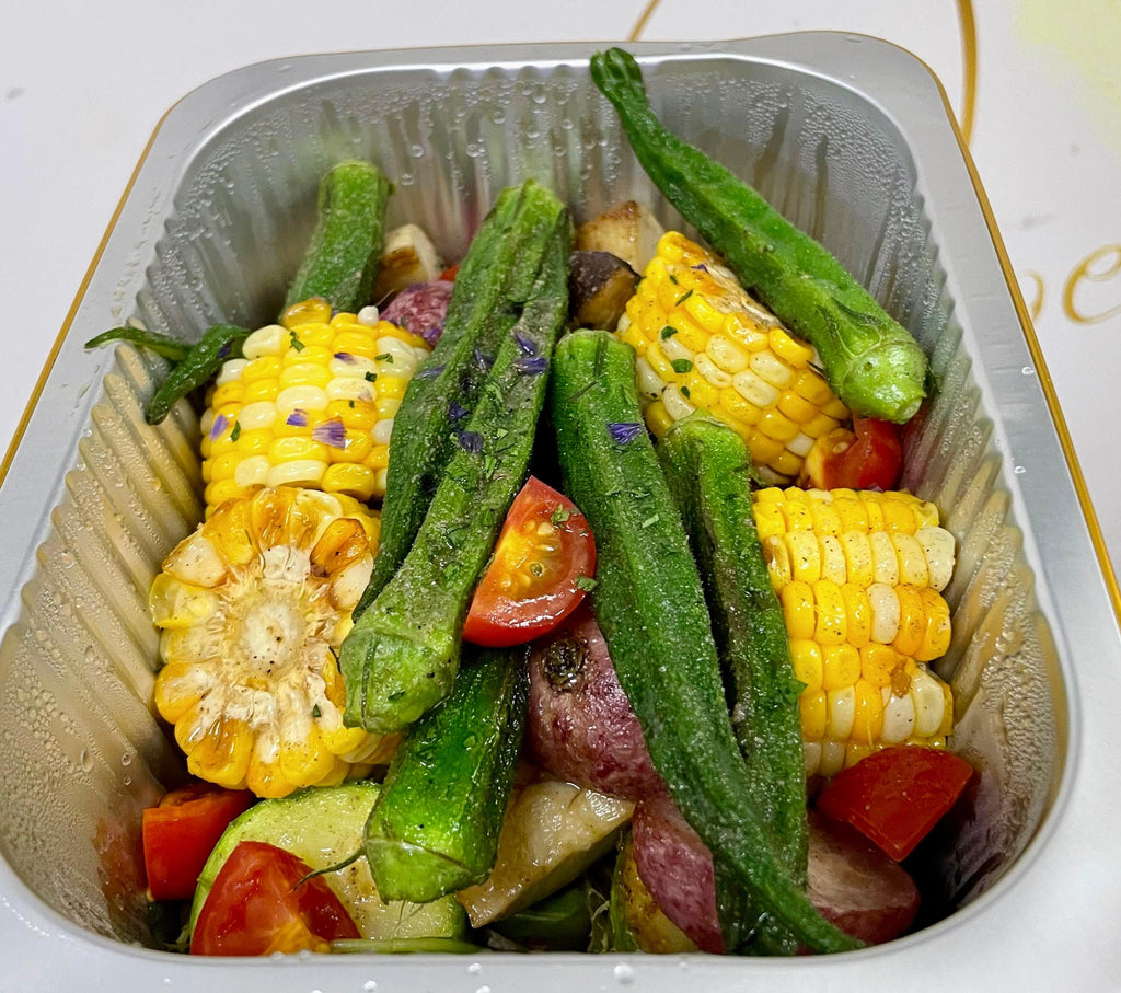 燒栗米雞脾菇秋葵意瓜櫻桃蘿蔔