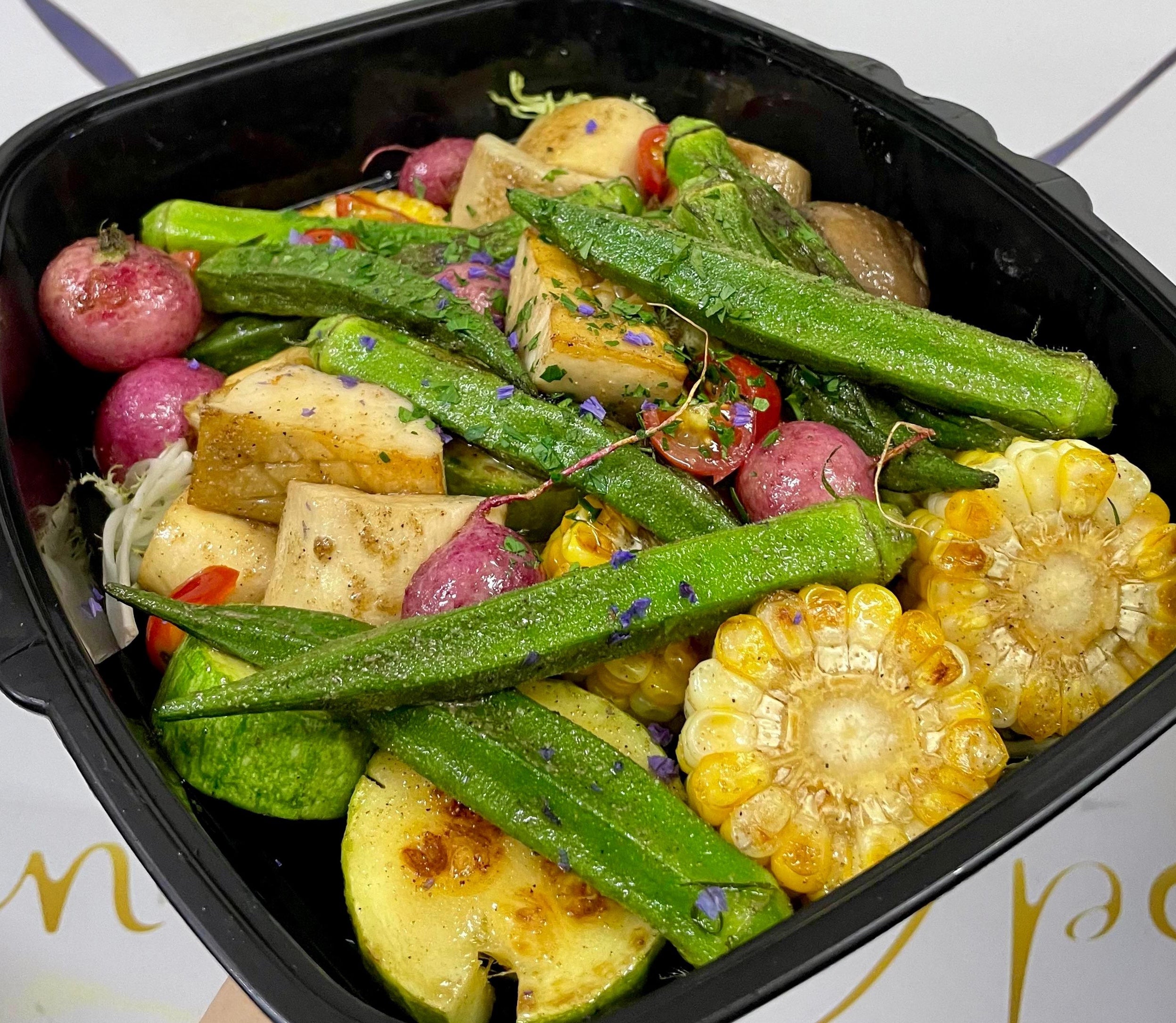 燒栗米雞脾菇秋葵意瓜櫻桃蘿蔔